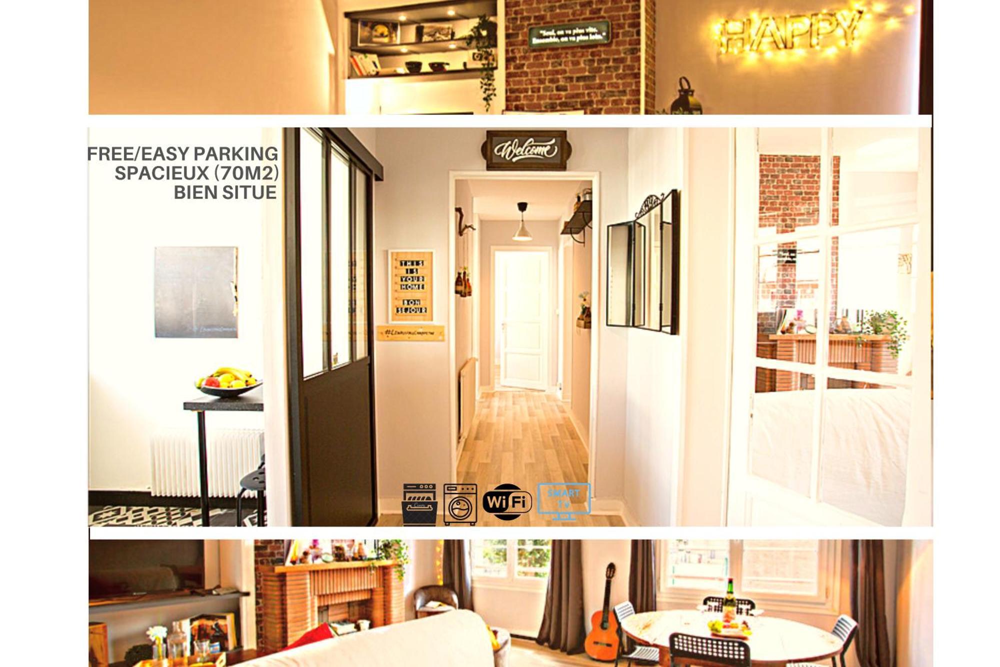 #Lindustriochampetre Free Parking, Bien Situe, Spacieux, Proche Clinique Rouen Exterior photo